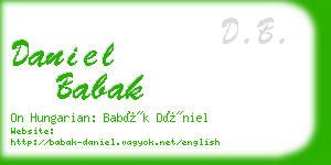 daniel babak business card